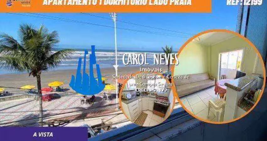 Apartamento beira mar 1 dormitorio financiamento bancario mongagua