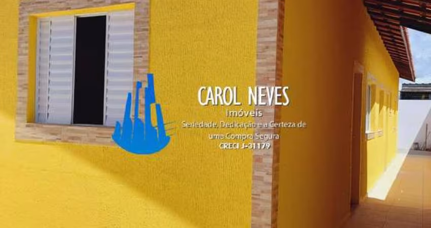 CASA TERREA 2 DORMITORIOS LADO PISTA FINANCIAMENTO BANCARIO ITANHAEM