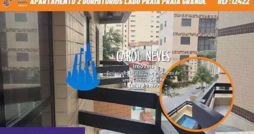 Apartamento 2 dormitorios piscina lado praia financiamento praia grande