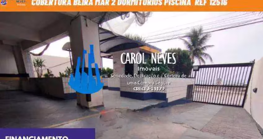Cobertura 2 dormitorios piscina beira mar financiamento mongagua