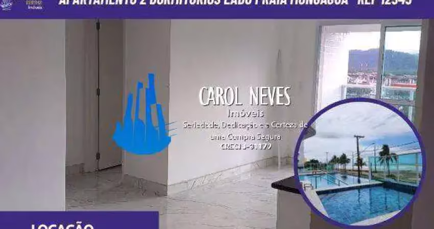 Apartamento 2 dormitorios 1 suite piscina lado praia locacao mongagua