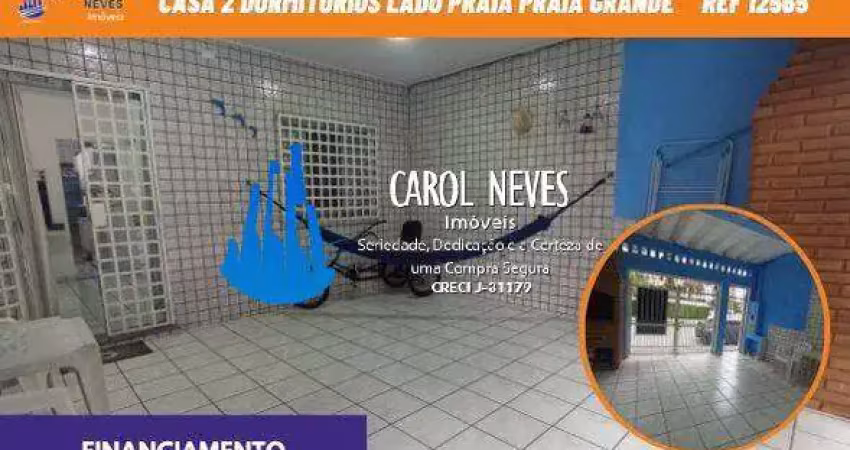 Casa 2 dormitorios 1 suite lado praia financiamento praia grande