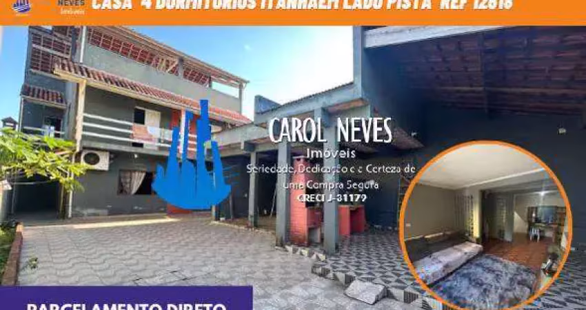 Casa isolada 4 dormitorios itanhaem lado praia parcelamento direto