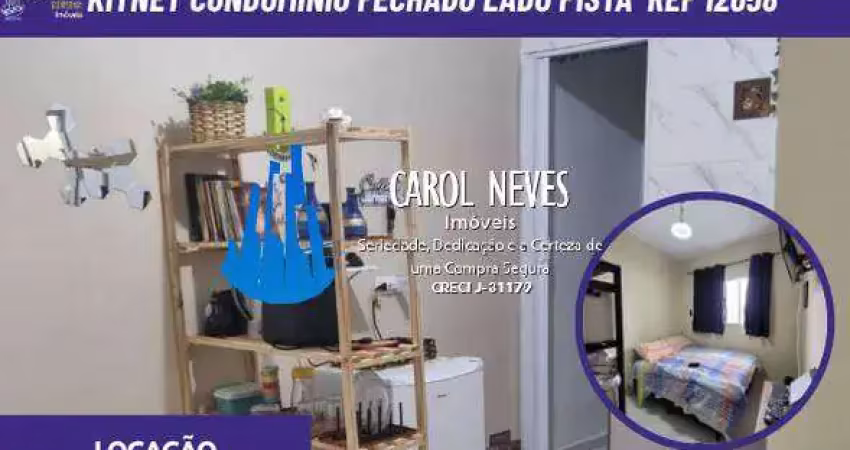 Kitnet locacao condominio fechado lado pista mongagua