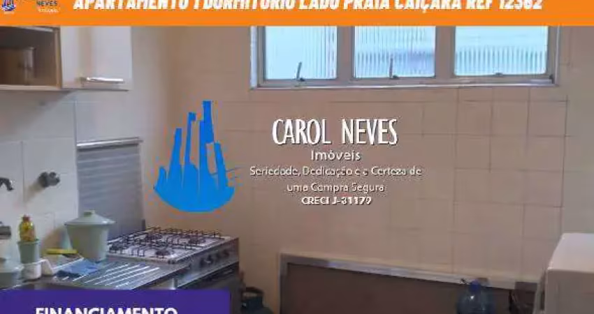 Apartamento 1 dormitorio lado praia caiçara financiamento praia grande