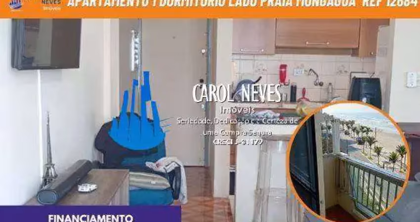 Apartamento 1 dormitorio lado praia financiamento mongagua
