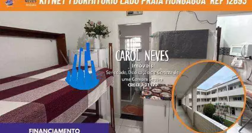 Kitnet condominio fechado lado praia financiamento mongaguá