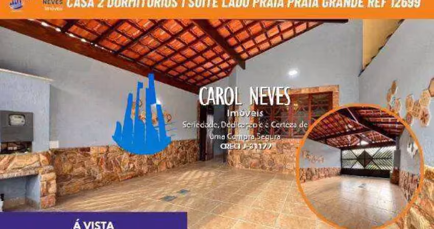 Casa 2 dormitorios 1 suite lado praia financiamento praia grande
