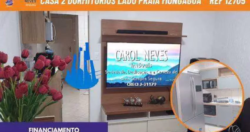 Casa terrea 2 dormitorios lado praia financiamento mongagua