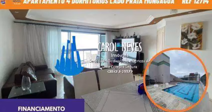Apartamento 4 dormitorios 1 suite piscina lado praia financiamento mongagua