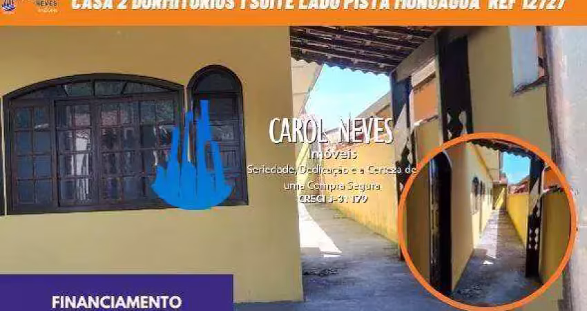 Casa 2 dormitorios 1 suite lado pista  financiamento bancario mongagua