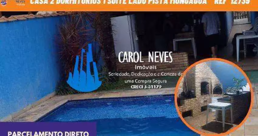 Casa 2 dormitorios 1 suite piscina lado praia parcelamento direto itanhaem