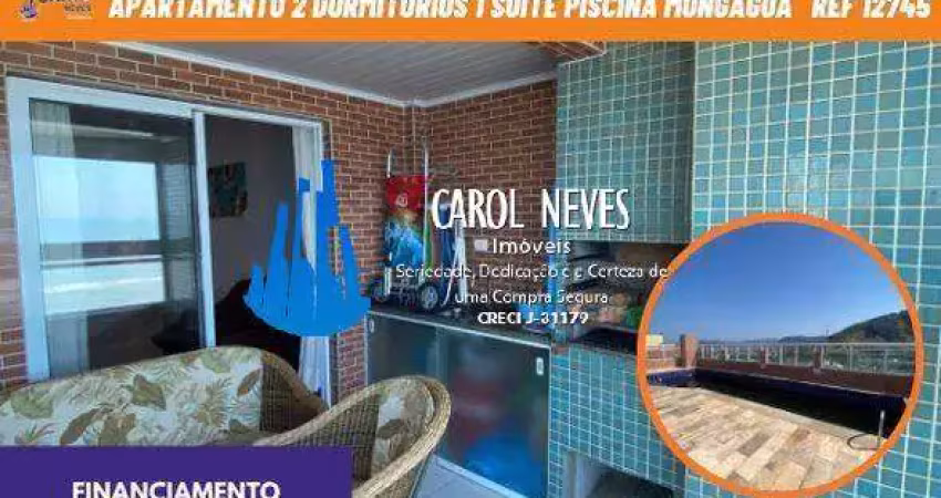 Apartamento 2 dormitorios 1 suite piscina lado praia financiamento mongagua