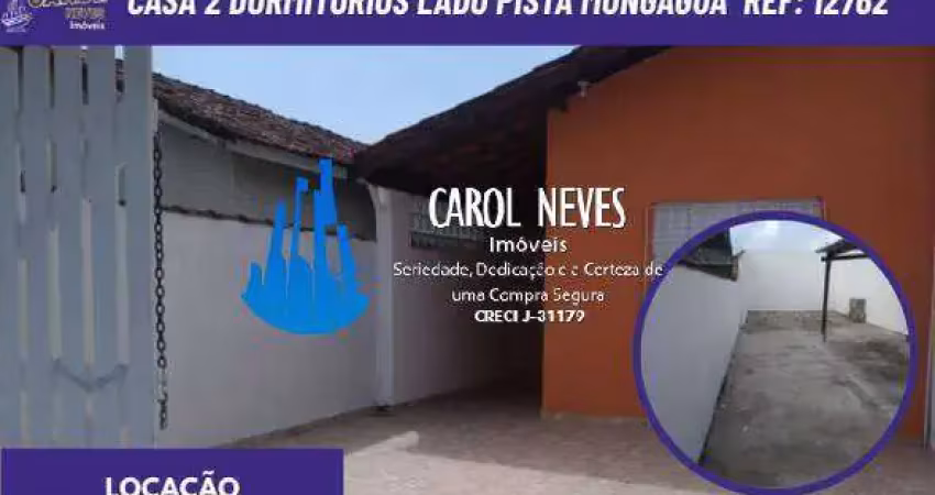 Casa terrea locacao 2 dormitorios lado pista mongagua