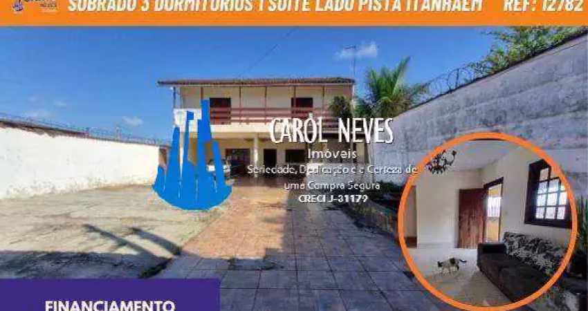 Sobrado 3 dormitorios 1 suite lado pista financiamento itanhaém