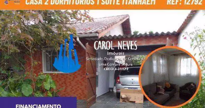 Casa 2 dormitorios 1 suite lado pista financiamento itanhaem