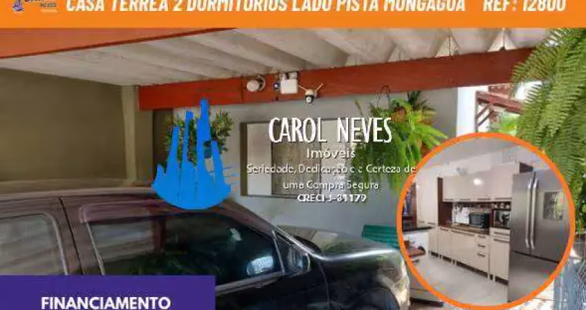 Casa terrea 2 dormitorios lado pista financiamento mongagua
