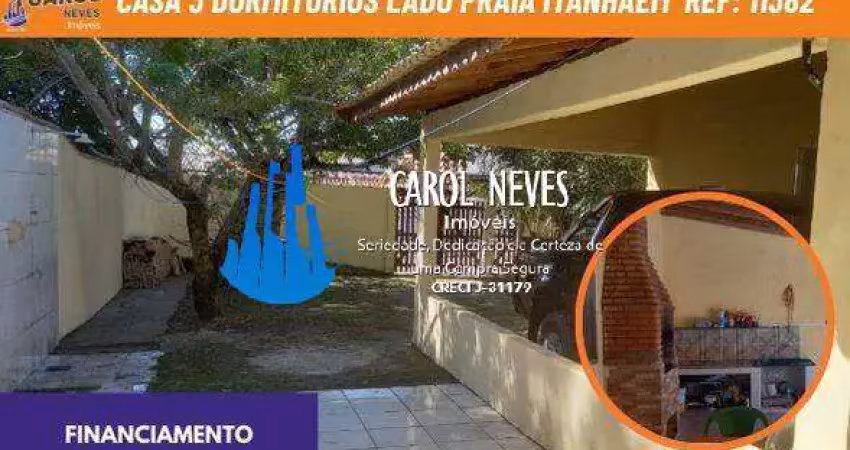 Casa 3 dormitorios lado praia financiamento bancario itanhaem