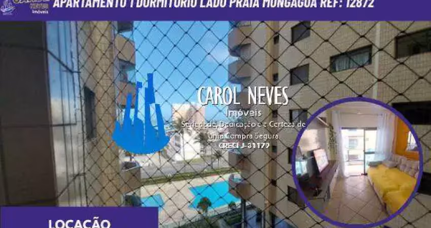 Apartamento semi-mobiliado 1 suite lado praia locacao mongagua