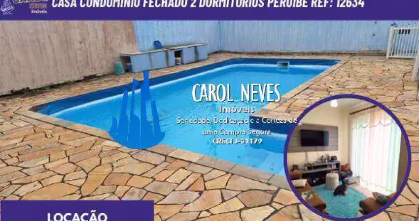 Casa condominio fechado locacao 2 dormitorios lado praia peruibe