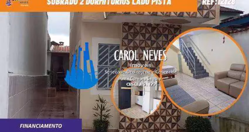 Sobrado 2 dormitorios lado pista finaiciamento bancario mongagua