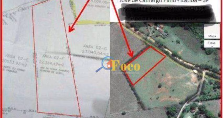 Área à venda, 22464 m² por R$ 2.120.000 - Bairro dos Pintos - Itatiba/SP