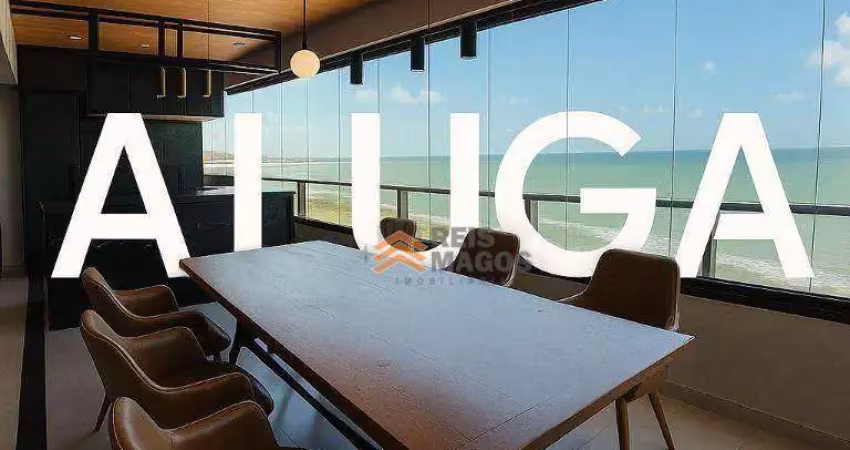 Apartamento com 4 dormitórios para alugar, 289 m² por r$ 15.000/mês - areia preta - natal/rn
