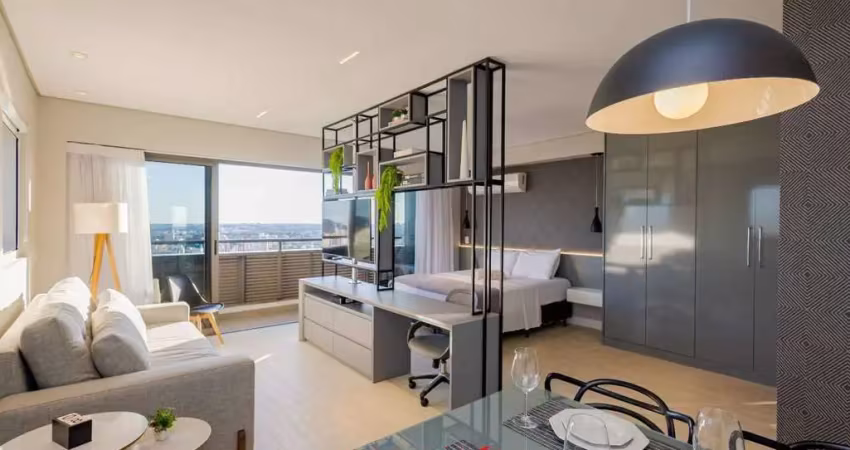 Apartamento 1 quarto com varanda e 1 vaga para aluguel no Centro de Curitiba
