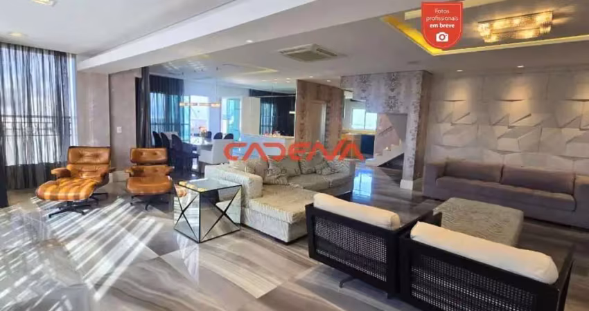 Cobertura duplex com 3 suítes e 3 vagas para aluguel no campo comprido