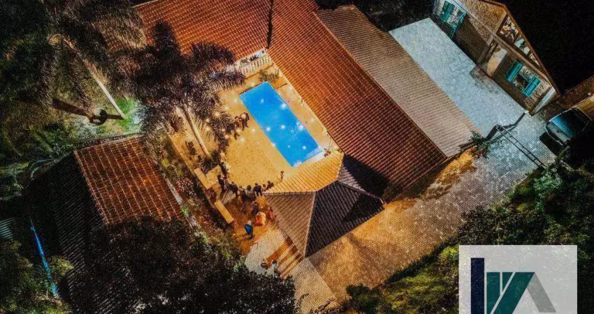 Chácara para alugar, 1000 m² por r$ 800/dia p/ 20 pessoas - potuverá - itapecerica da serra/sp