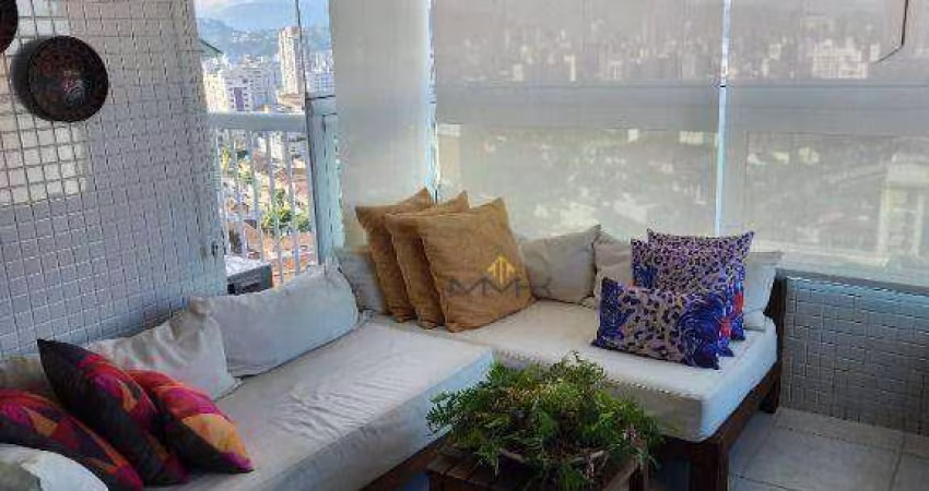 Apartamento com 2 dormitórios à venda, 86 m² - José Menino - Santos/SP