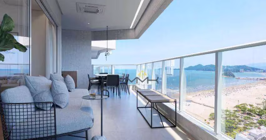 Apartamento com 3 dormitórios à venda, 224 m² - josé menino - santos/sp