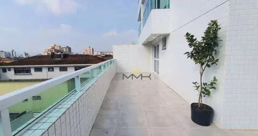 Apartamento Garden com 2 dormitórios, 95 m² - venda por R$ 786.000,00 ou aluguel por R$ 6.400,00/mês - Embaré - Santos/SP