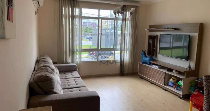 Apartamento com 3 dormitórios à venda, 98 m² - gonzaga - santos/sp