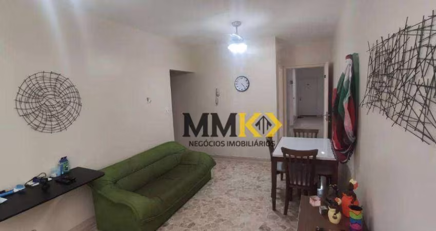 Apartamento com 1 dormitório à venda, 60 m²  - Gonzaga - Santos/SP