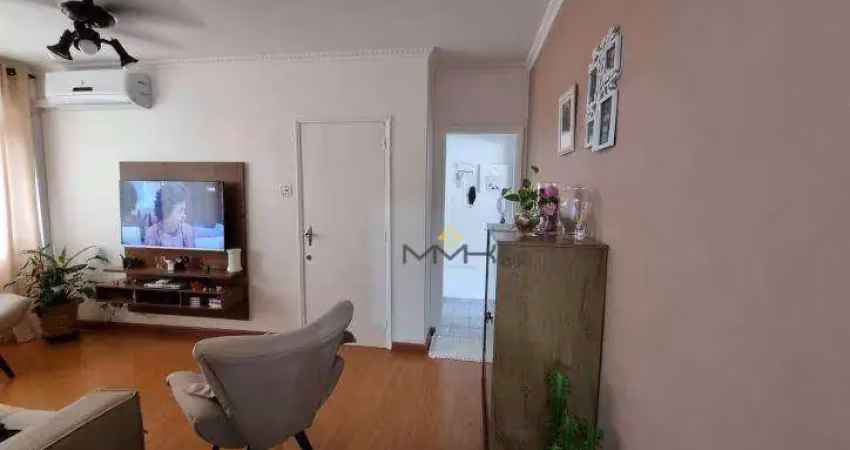 Apartamento com 3 dormitórios à venda, 110 m² no embaré - santos/sp