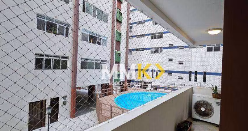 Apartamento com 3 dormitórios para alugar, 163 m² por R$ 6.000,00/mês - Gonzaga - Santos/SP