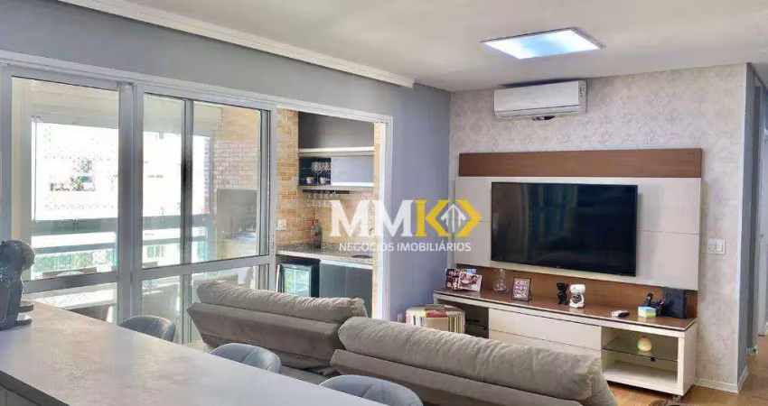 Apartamento com 2 dormitórios à venda, 77 m² por r$ 803.000,00 - ponta da praia - santos/sp