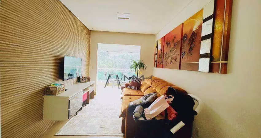Apartamento com 3 dormitórios para alugar, 87 m² no José Menino - Santos/SP