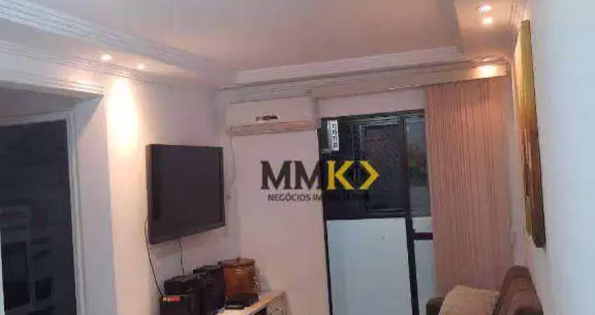 Apartamento com 2 dormitórios à venda, 89 m² no estuário - santos/sp