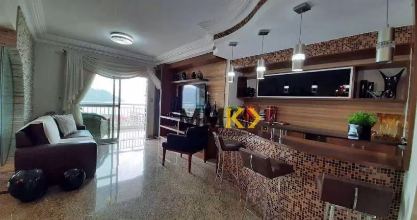 Apartamento garden com 4 dormitórios à venda, 240 m² na ponta da praia - santos/sp