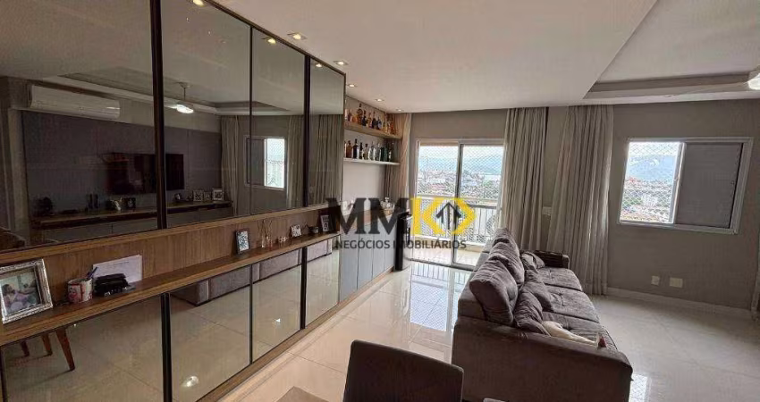 Apartamento com 3 dormitórios à venda, 82 m² por R$ 720.000,00 - Estuário - Santos/SP