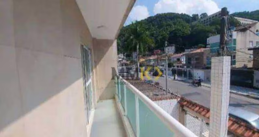 Sobrado com 2 dormitórios para alugar, 110 m² na Vila Belmiro - Santos/SP