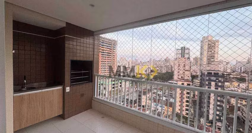 Apartamento com 3 dormitórios para alugar, 110 m² por r$ 6.500,02/mês - encruzilhada - santos/sp