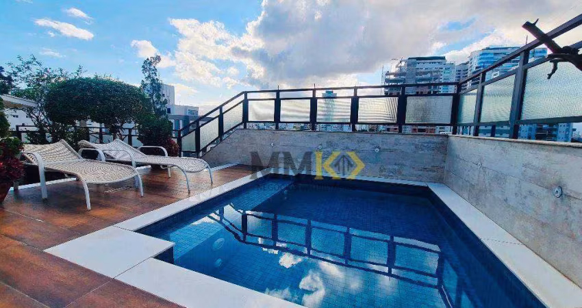 Cobertura duplex dos sonhos na aparecida com 350m, elevador, piscina