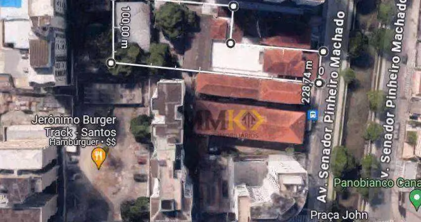 Terreno à venda, 1831 m² por r$ 20.000,00 - josé menino - santos/sp