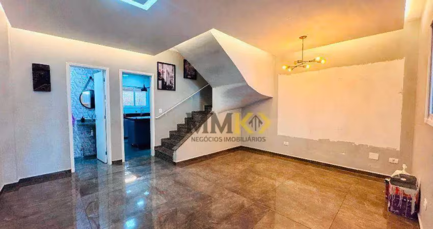 Sobrado com 3 dormitórios à venda, 102 m² por r$ 860.000,00 - campo grande - santos/sp