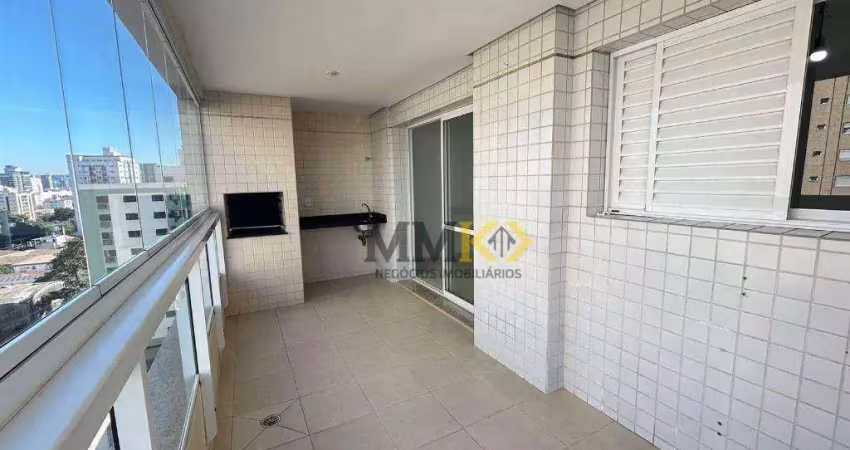 Apartamento com 3 dormitórios para alugar, 92 m² na ponta da praia - santos/sp