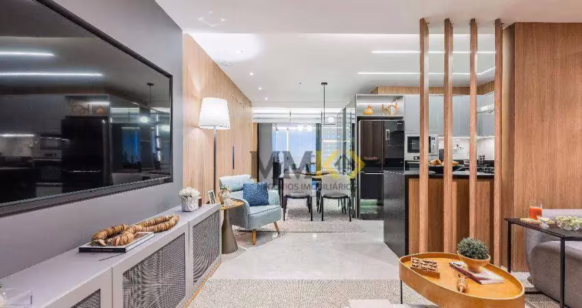 Apartamento porteira fechada na aparecida com 3 dorms, 1 suíte, 2 vagas, 120m