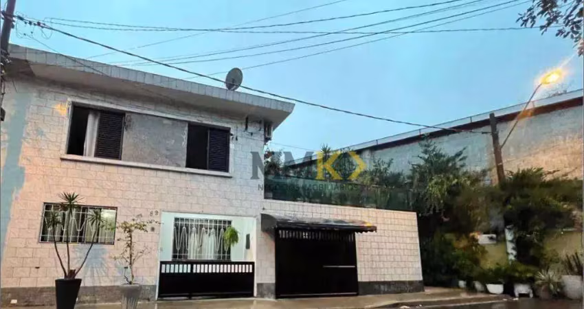 Sobrado com 3 dormitórios à venda, 168 m² no estuário - santos/sp